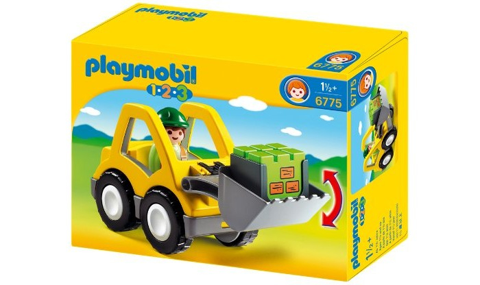 Купить конструктор playmobil 1.2.3.: экскаватор 6775pm