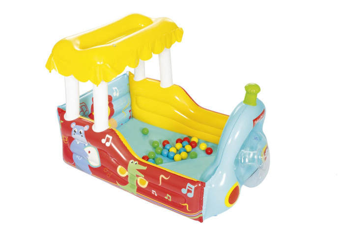 Купить bestway поезд с мячами fisher price 93537 132x94x89 см 4730541