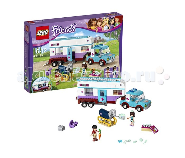 Купить конструктор lego friends 41125 лего подружки ветеринарная машина для лошадок 41125