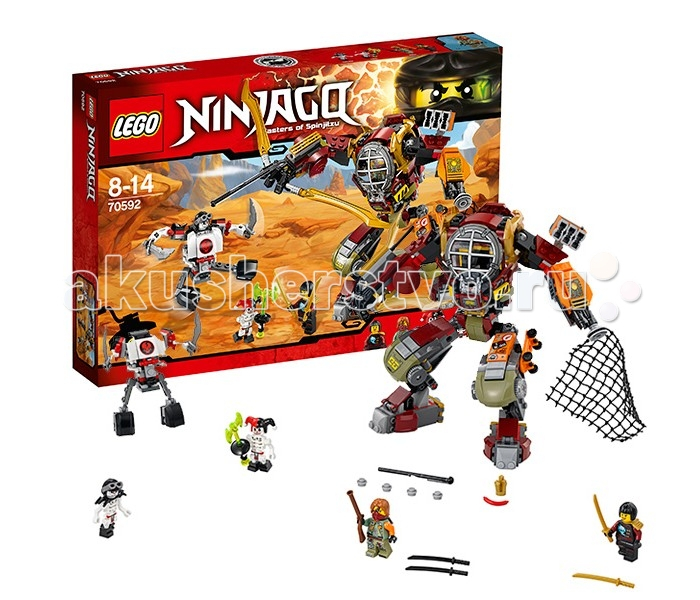 Купить конструктор lego ninjago 70592 лего ниндзяго робот-спасатель 70592