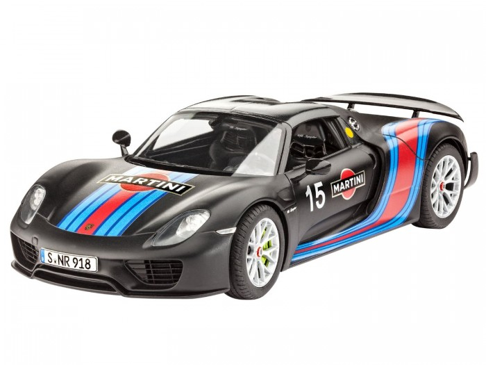 Купить конструктор revell автомобиль porsche 918 spyder weissach sport version (120 делатей) 07027r