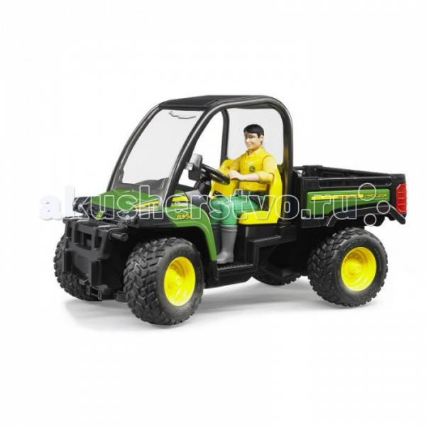 Купить bruder мини-самосвал john deere gator xuv 855d с фигуркой водителя 02-490 02-490