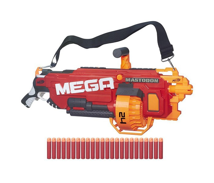 Купить nerf hasbro игрушечный мега бластер мастодон b8086