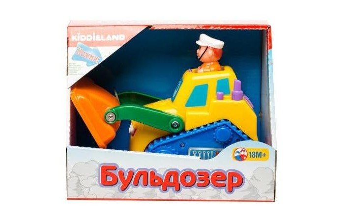 Купить kiddieland бульдозер kid 049874