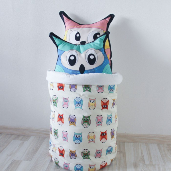 Купить vamvigvam тканевая корзина funky owl vv070111