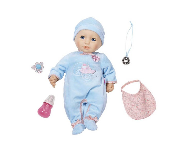 Купить zapf creation baby annabell кукла-мальчик многофункциональная 43см 794-654 794-654