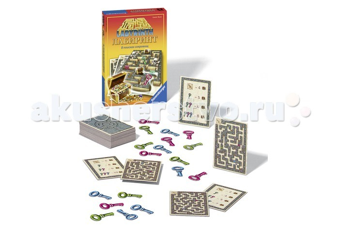 Купить ravensburger настольная игра лабиринт. в поисках сокровищ 26584