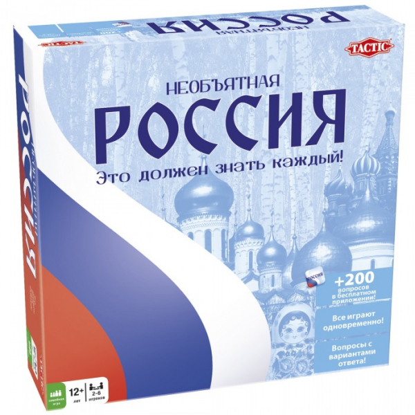 Купить tactic games настольная игра необъятная россия 53784