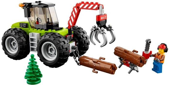 Купить конструктор lego city great vehicles лесной трактор 60181