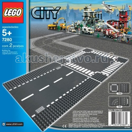 Купить конструктор lego city 7280 перекресток 7280