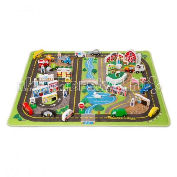 Купить игровой коврик melissa & doug город-набор делюкс 5195m