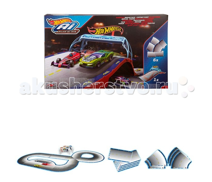 Купить hot wheels mattel дополнительные детали для умная трасса с р/у машинками fdy11