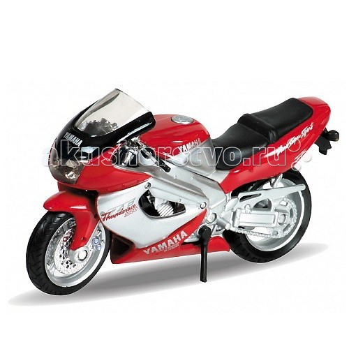 Купить welly модель мотоцикла 1:18 motorcycle yamaha 2001 yzf1000r thunderace 12154p