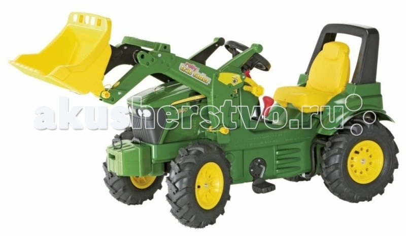 Купить rolly toys педальный трактор john deere 7930 (надувные колеса) 84742/710126