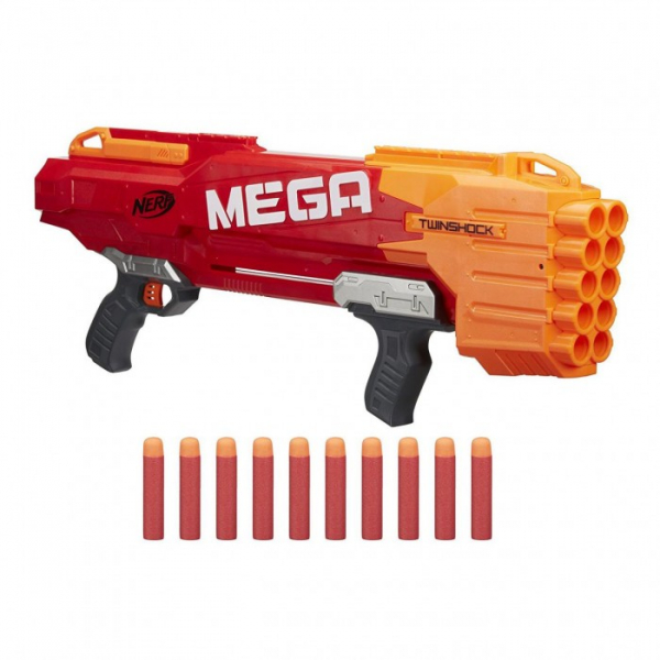 Купить nerf hasbro мега бластер твиншок b9894