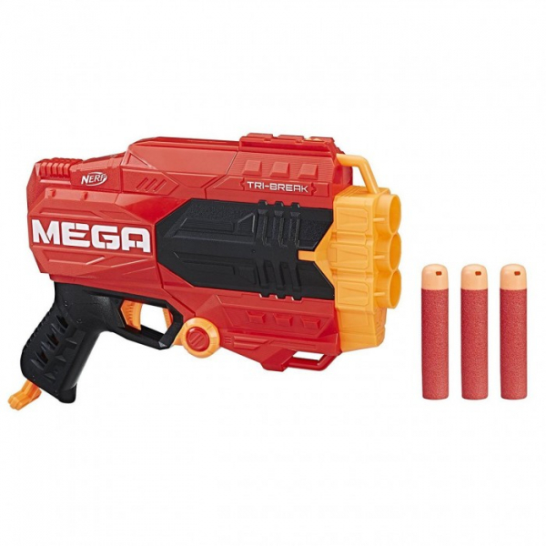 Купить nerf hasbro мега бластер три-брейк e0103