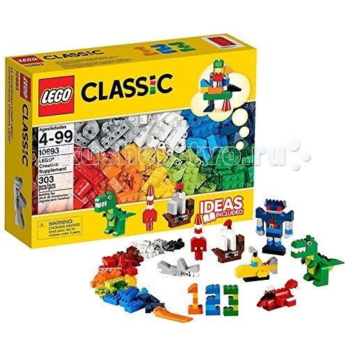 Купить конструктор lego classic 10693 лего классик дополнение к набору для творчества яркие цвета 10693