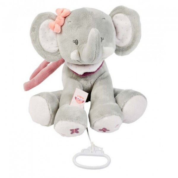 Купить мягкая игрушка nattou musical soft toy adele & valentine слоник музыкальная 35 см 424059