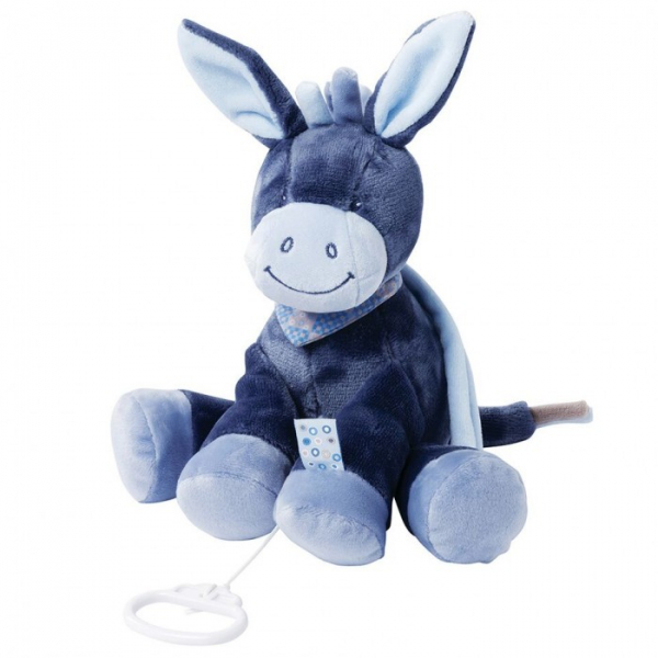 Купить мягкая игрушка nattou musical soft toy alex & bibiou ослик музыкальная 35 см 321051