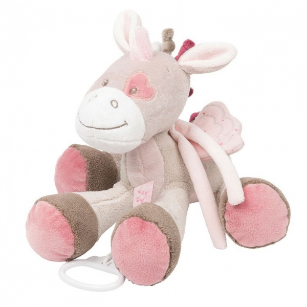 Купить мягкая игрушка nattou musical soft toy nina jade & lili единорог музыкальная 35 см 987066