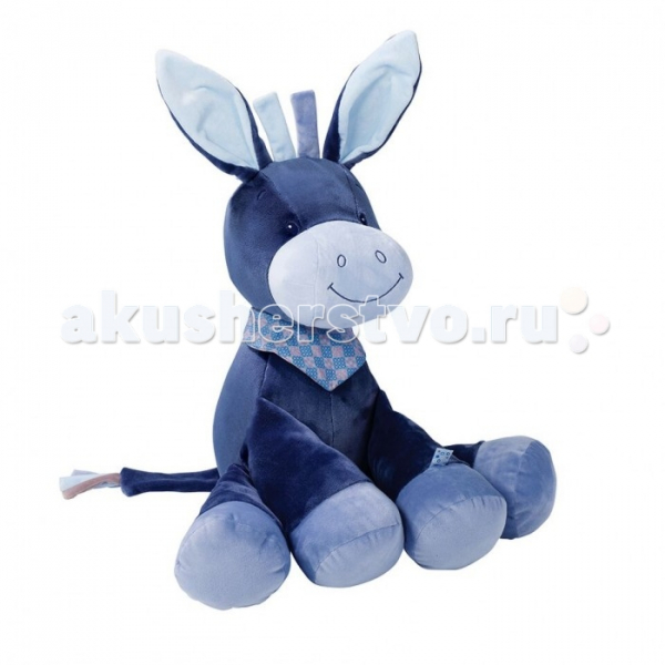 Купить мягкая игрушка nattou soft toy alex & bibiou ослик 75 см 321020