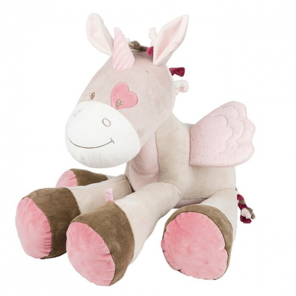 Купить мягкая игрушка nattou soft toy nina jade & lili единорог 75 см 987035