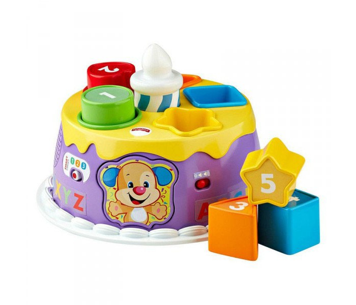 Купить сортер fisher price смейся и учись торт с волшебными огоньками dyy06