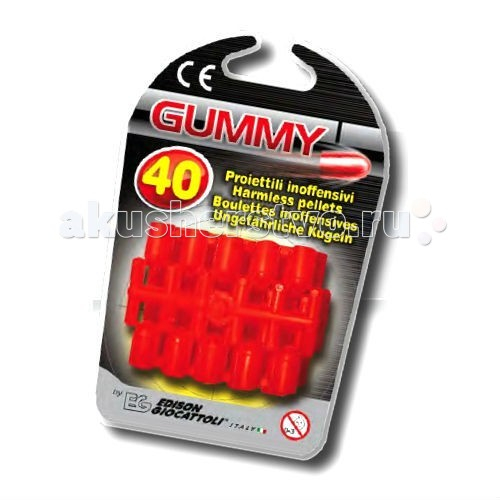 Купить edison пульки мягкие gummi 40 шт 0410/46