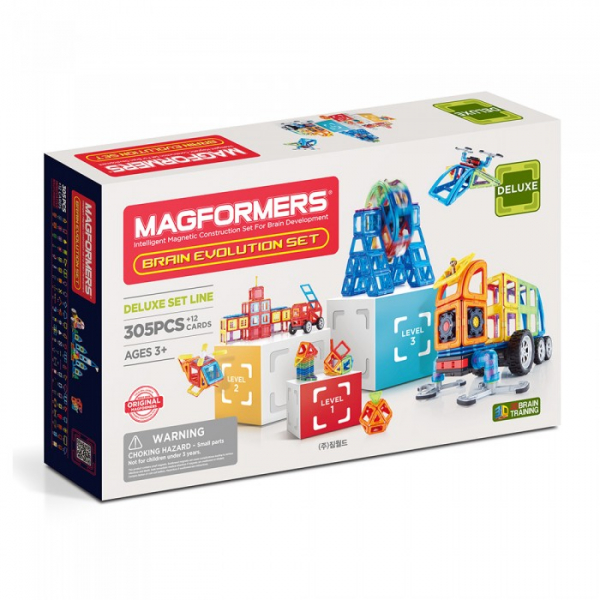 Купить конструктор magformers магнитный brain evolution set (317 деталей) 710013