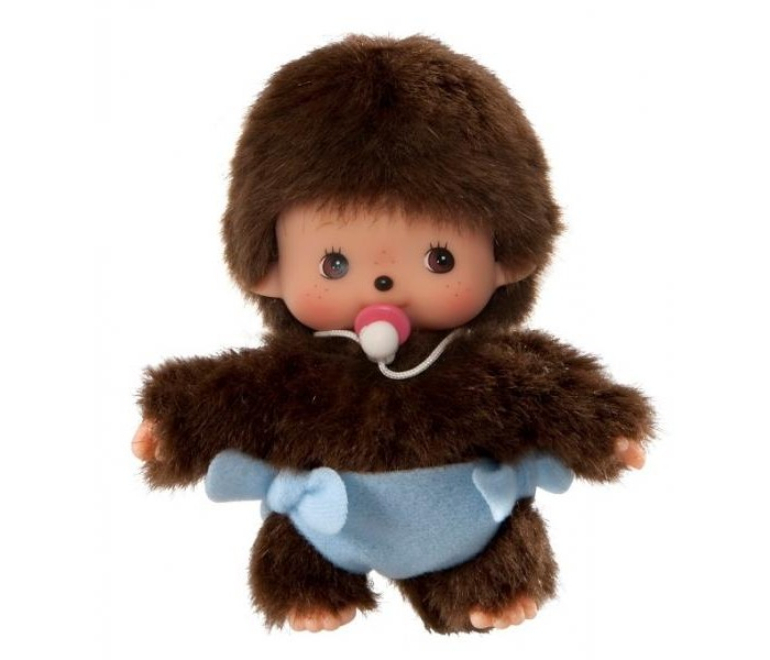 Купить мягкая игрушка monchhichi мальчик в подгузнике 15 см 235370