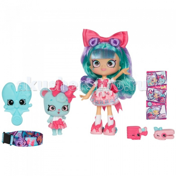 Купить shopkins кукла белла боу c фигуркой shoppet 56716