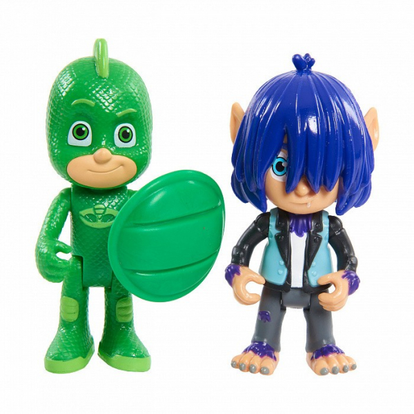 Купить герои в масках (pj masks) игровой набор гекко и волчонок кевин 8 см 35560