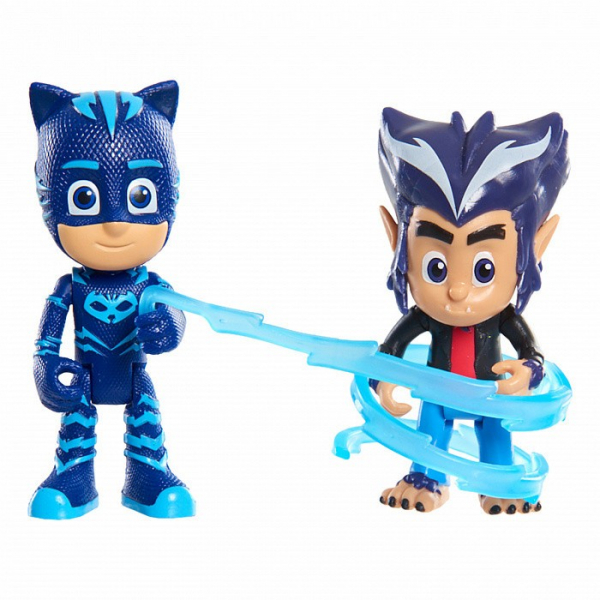 Купить герои в масках (pj masks) игровой набор кэтбой и волчонок хоулер 8 см 35558