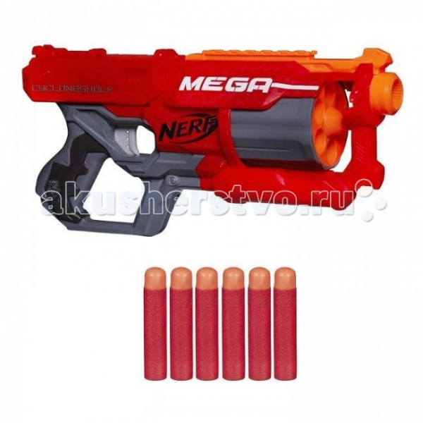 Купить nerf hasbro бластер мега циклон-шок a9353/a9353h