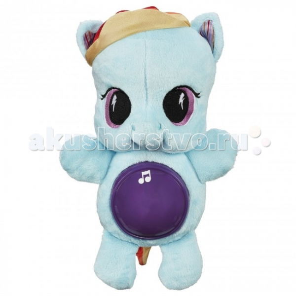 Купить мягкая игрушка май литл пони (my little pony) hasbro playskool friends рейнбоу дэш светится b1652н