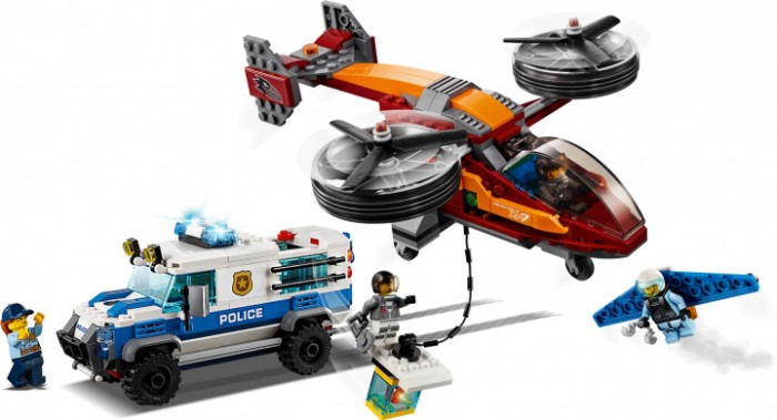 Купить конструктор lego city 60209 police воздушная полиция: кража бриллиантов 60209