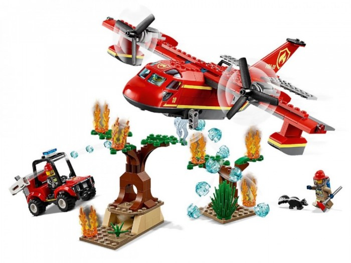 Купить конструктор lego city 60217 fire пожарный самолёт 60217