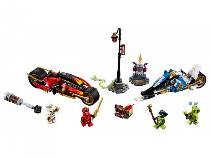 Купить конструктор lego ninjago 70667 мотоцикл-клинок кая и снегоход зейна 70667