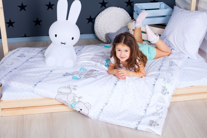 Купить постельное белье makkaroni kids азбука (3 предмета) 160х80 см пб33/19