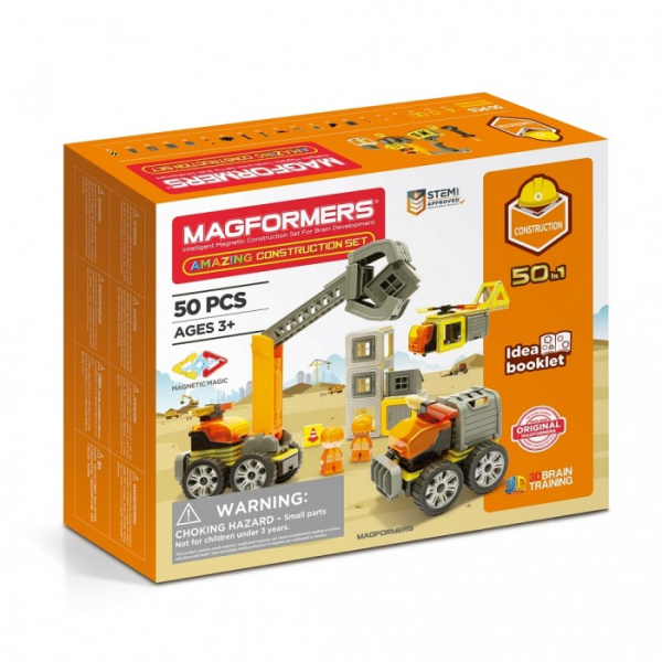 Купить конструктор magformers магнитный amazing construction set (50 элементов) 717004