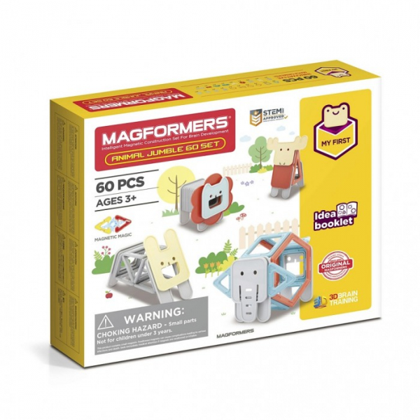 Купить конструктор magformers магнитный jumble set (60 элементов) 702015