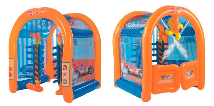 Купить bestway надувной игровой центр автомойка hot wheels с брызгалкой бв93406