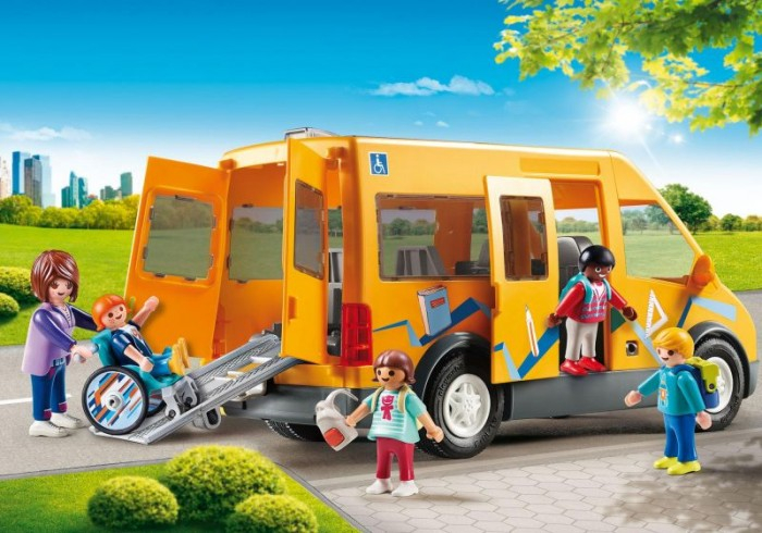 Купить конструктор playmobil снова в школу школьный фургон 9419pm