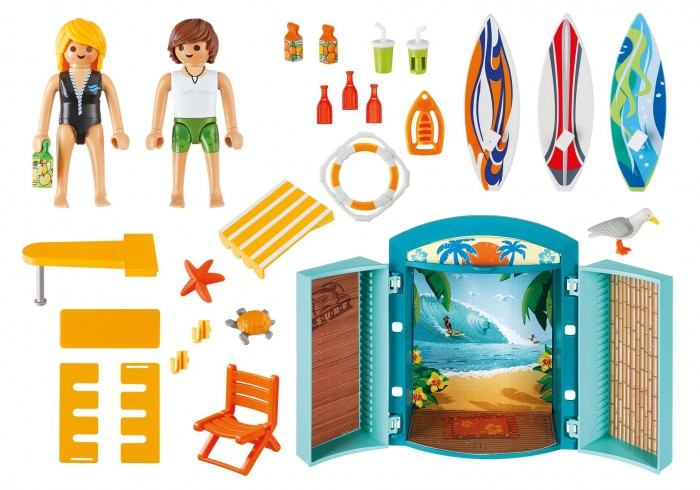 Купить конструктор playmobil игровой бокс магазин для серфингистов 5641pm