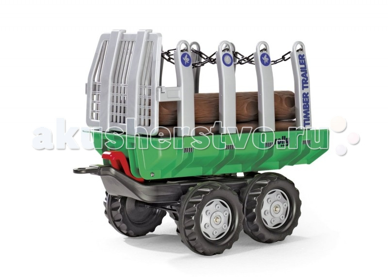 Купить rolly toys прицеп timber trailer 122158 100727