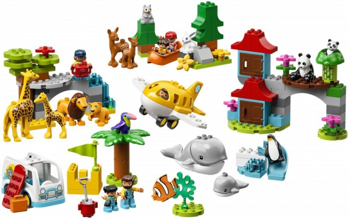 Купить конструктор lego duplo town животные мира 10907