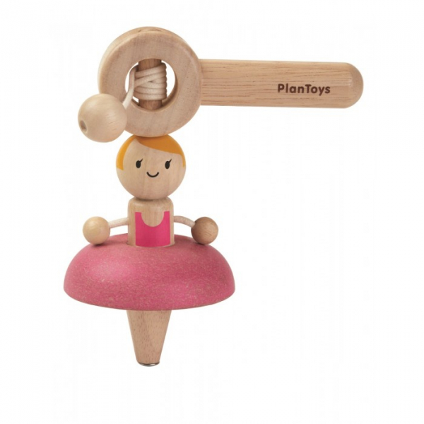 Купить деревянная игрушка plan toys волчок балерина 5194