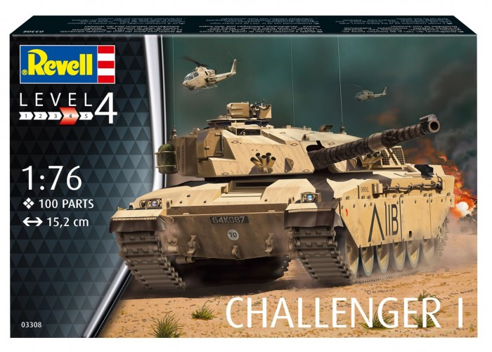 Купить конструктор revell танк challenger i 03308r