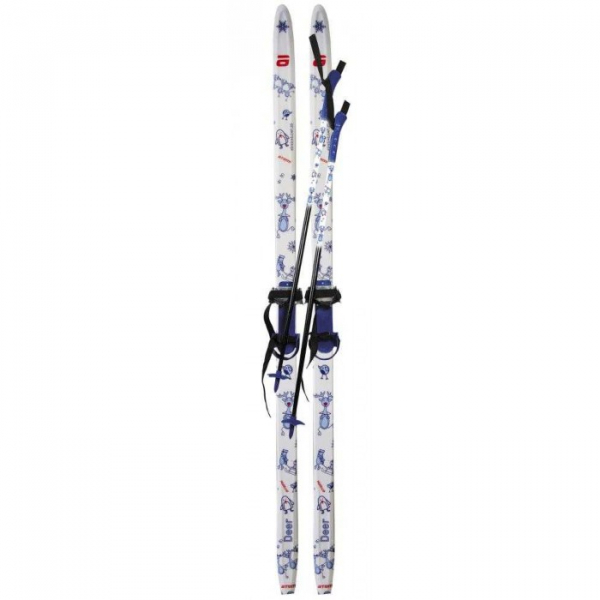 Купить atemi лыжный комплект для детей deer step с крепление комби 110+70 см deer 110, step