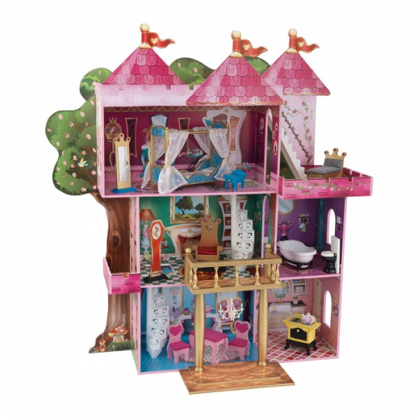 Купить kidkraft замок-дом для кукол winx и ever after high книга сказок с мебелью 65878_ke